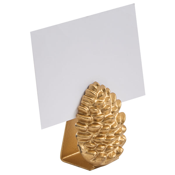 Pinecone Placecard Holder - Gold (set of 4)