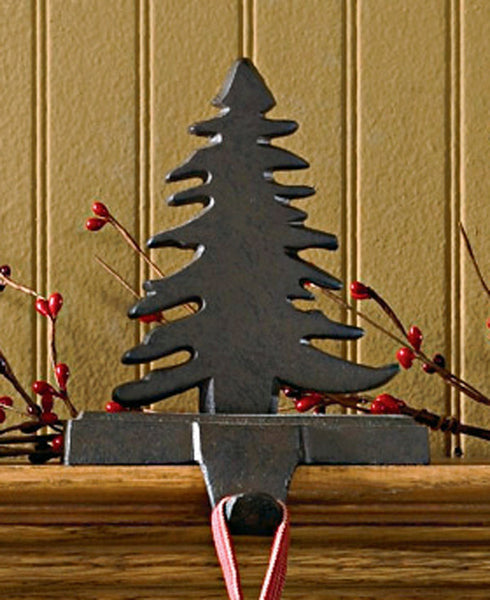 FIR TREE STOCKING HANGER IRON