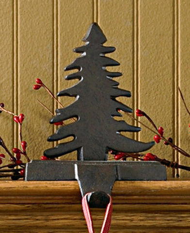 FIR TREE STOCKING HANGER IRON