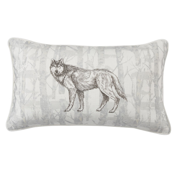 Wild and Beautiful Wolf Printed Pillow