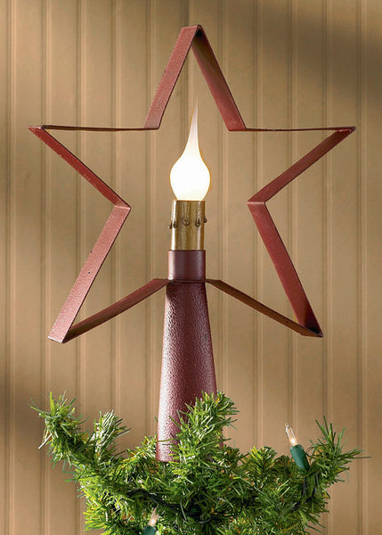 Red Star Tree Top Lamp