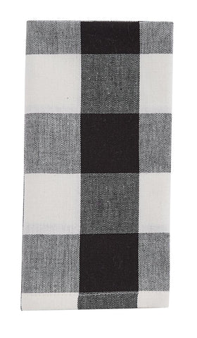 WICKLOW CHECK NAPKIN BLACK CREAM