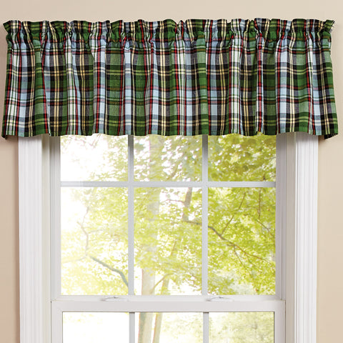 Add a beautiful rustic touch to your home with the Happy Trails Valance! The classic plaid pattern is a timeless way to add style to your decor! Coordinate with the complementary Happy Trails kitchen linens for a complete look!