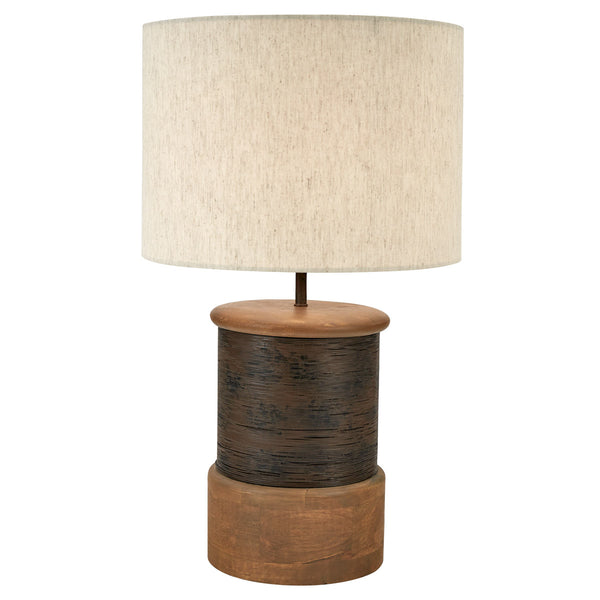 The Woodbourne Lamp adds a gorgeous accent to any room in your home! Featuring warm tones, this lamp will bring the outdoors into your home in a stylish way!
