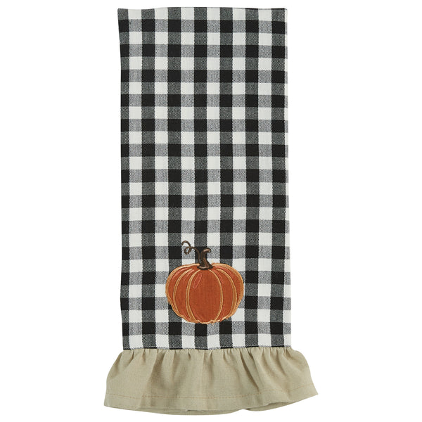 AUTUMN CHECKERBOARD DECORATIVE DISHTOWEL