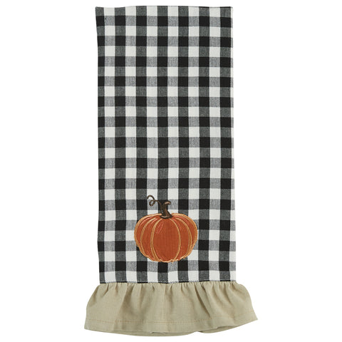 AUTUMN CHECKERBOARD DECORATIVE DISHTOWEL