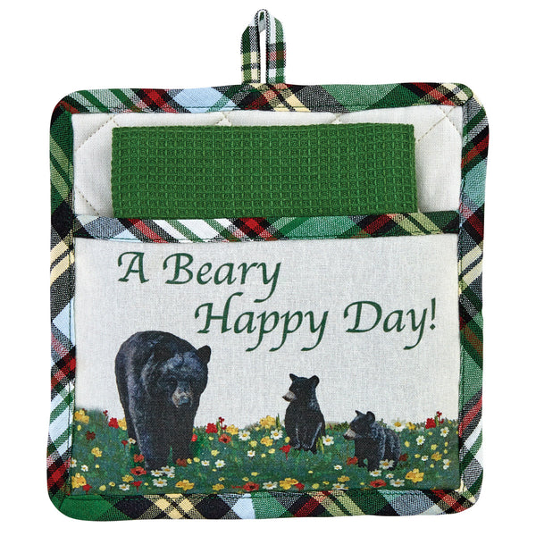 Happy Trails Pocket Potholder Set