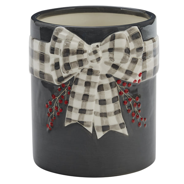HOME FOR CHRISTMAS UTENSIL CROCK