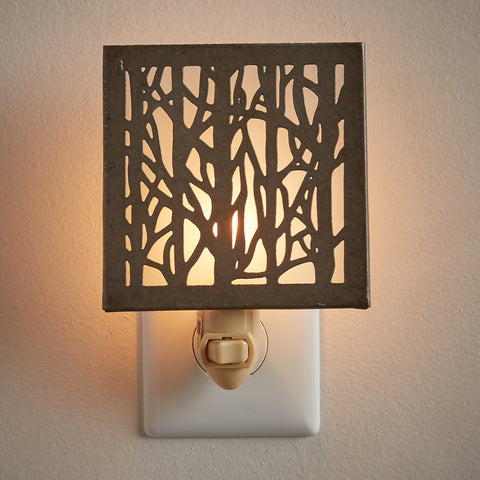 Light up your home and add an outdoorsy touch with the Birch Forest Night Light! A stylish accent for any room!