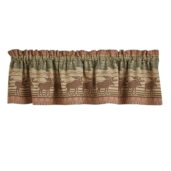Moose Jacquard Valance 72X14