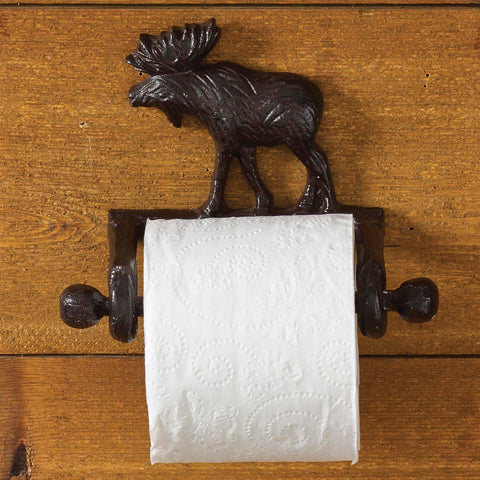 Our Moose and Bear metal items have been so popular, we added Cast Moose Toilet Tissue Holder. Featuring great detail with a brown burl finish, these additions offer the perfect complement to our wide array of lodge bath accessories, including the Cast Moose Towel Ring Hook and Cast Moose Towel Bar.