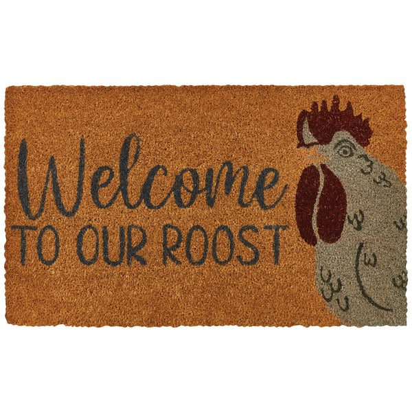 WELCOME TO OUR ROOST DOORMAT