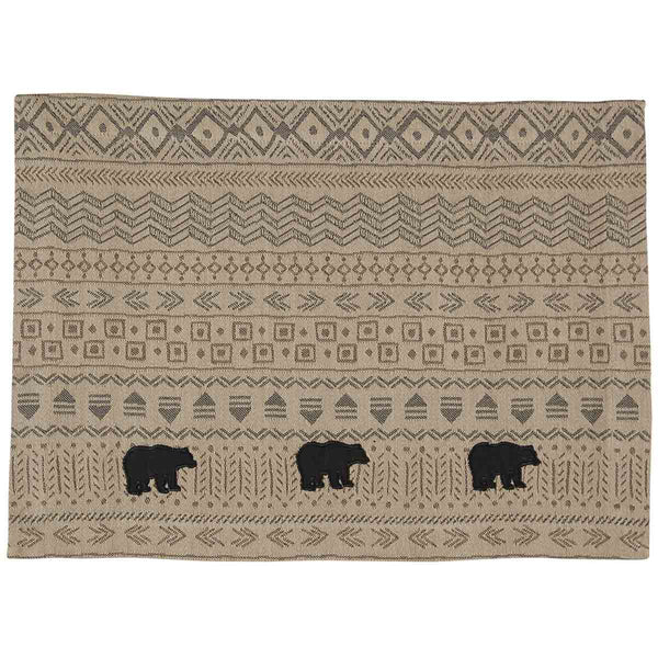 Signal Mountain Applique Bear Placemats (set of 4)