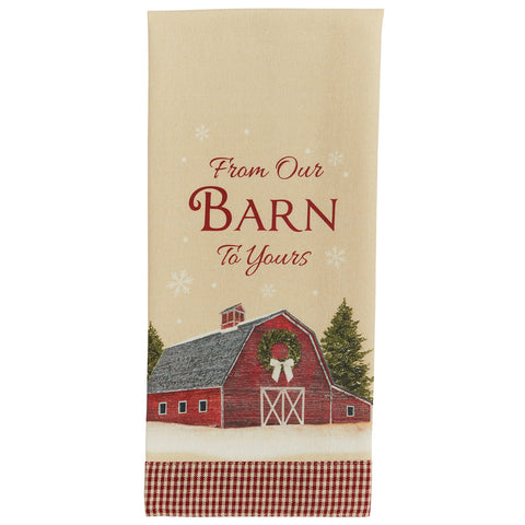 BARN GREETINGS DECORATIVE DISHTOWEL