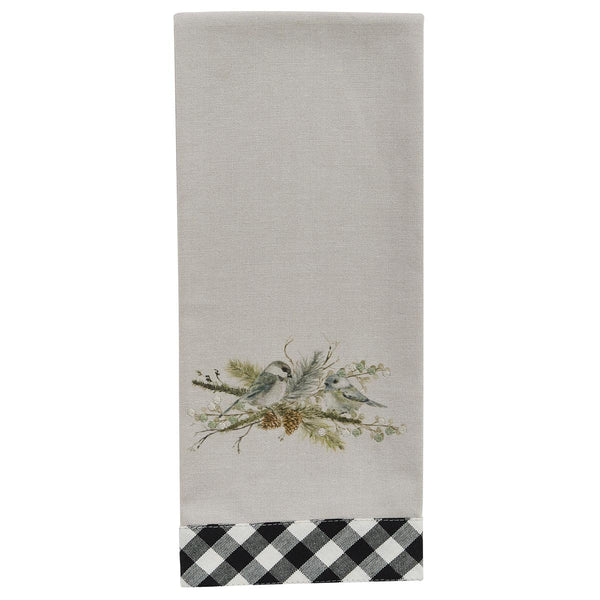WINTER BLESSINGS BIRDS DISHTOWEL (SET OF 2)