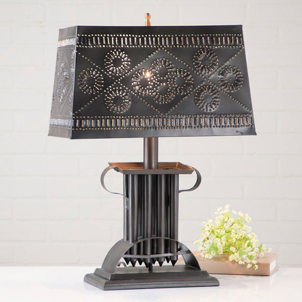 Our Rectangular Candle Mold Lamp will adorn your home with beautiful light patterns on the wall and surrounding areas when lit. The punch pattern is an updated design and will coordinate beautifully with other pieces in your home. Primitive Decorations. Farmhouse. Vintage. Punched Tin.