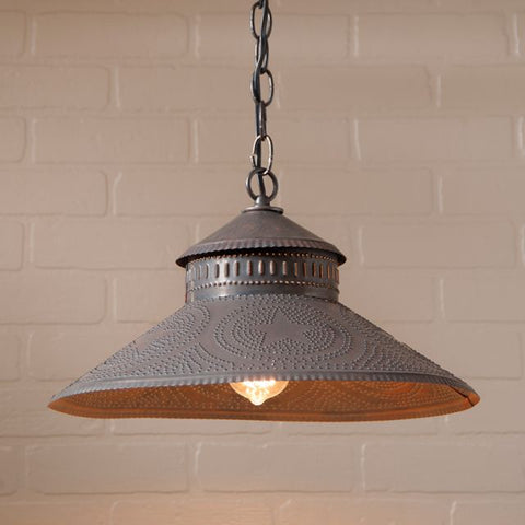 Shopkeeper Shade Light with Reg Star in Kettle Black