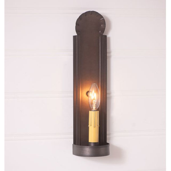 Beautiful in its simplicity, the warm glow of our sconces provide a hearty country welcome to every room in your home, from entryway to family room. A versatile decorating accessory, it is perfect either alone or as part of a wall grouping.