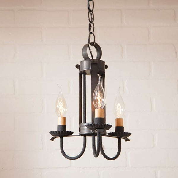 Small Amherst Hanging Light in Kettle Black