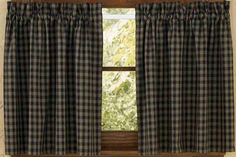 Sturbridge Black Tier Panels Unlined 24 in.