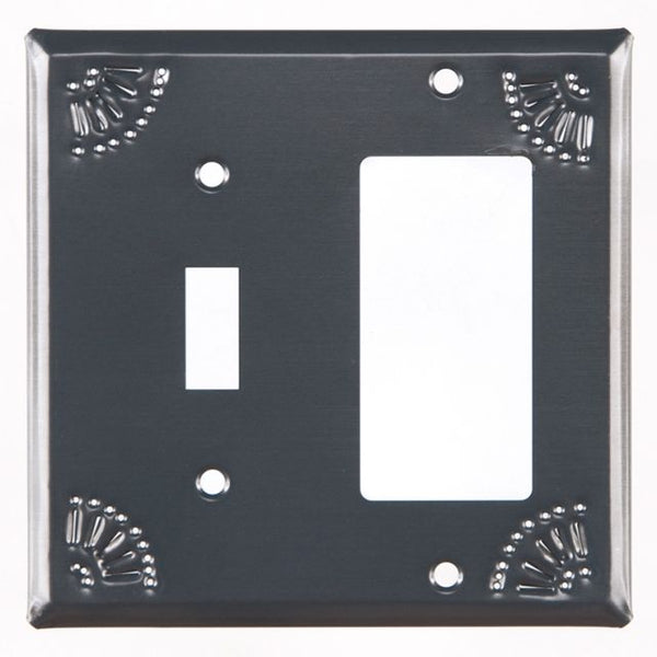 Switch and Rocker Cover with Chisel in Country Tin