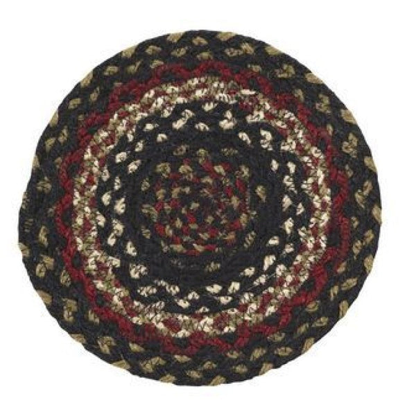 Tartan Braided  Trivet 8 in. set/4