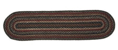 Tartan 13x48 in. Braided  Oval Runner 