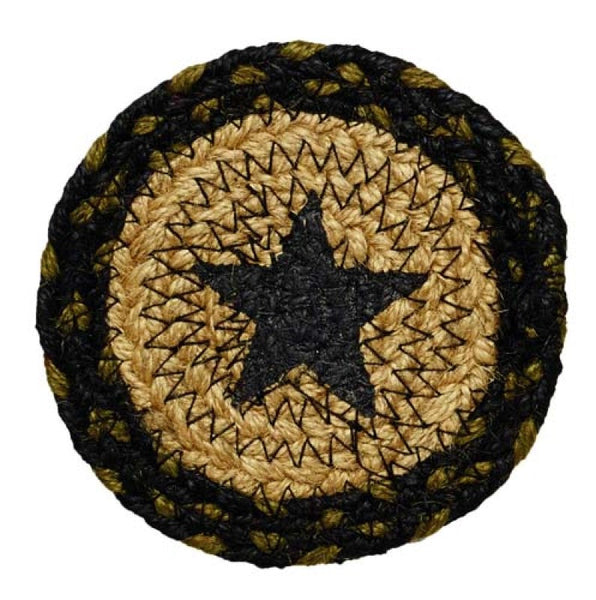 Tartan Star Braided  Coaster Set/4