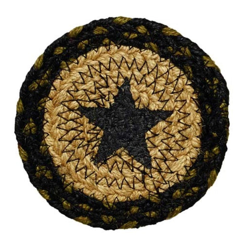 Tartan Star Braided  Coaster Set/4