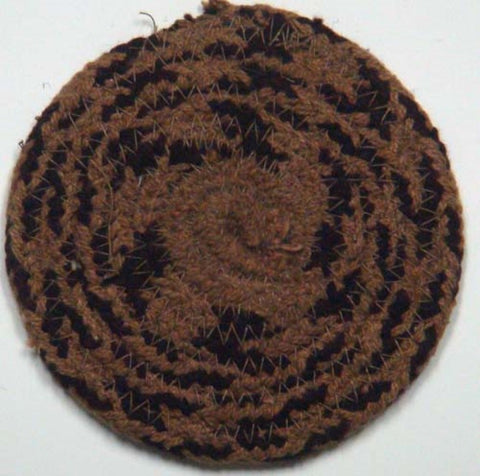 Vintage Wine Braided Jute Coaster Set/4