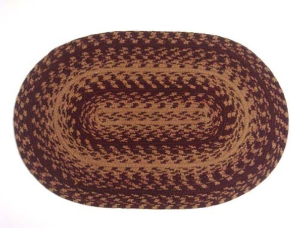 Vintage Wine Braided Oval Placemat set/4