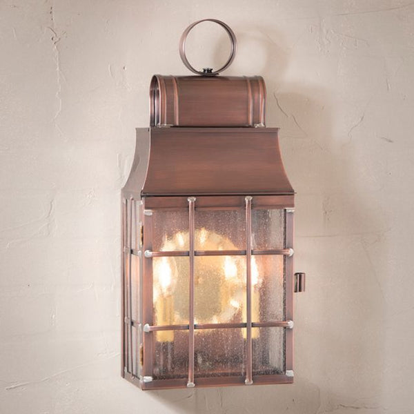 Washington Wall Lantern in Antique Copper