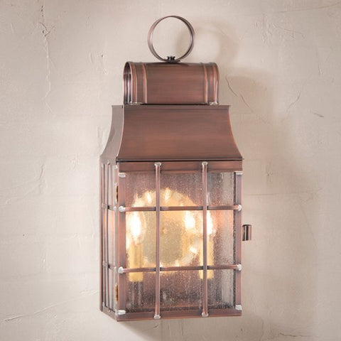 Washington Wall Lantern in Antique Copper